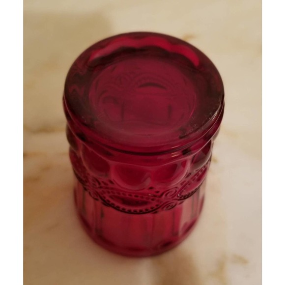 L.G. Wright Set Of 6 Ruby Red Eye Winker Flat Tumblers - Picture 5 of 6